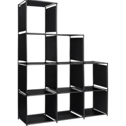 Kirjahylly Portaat 130x45x170 cm kangas (88321)