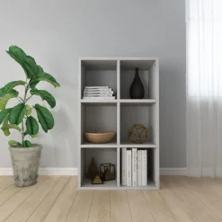 Kirjahylly/senkki betoninharmaa, 66x30x978 cm