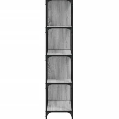 Kirjahylly 4 tasoa, 139x33,5x149 cm, tekninen puu, eri värejä (33021)