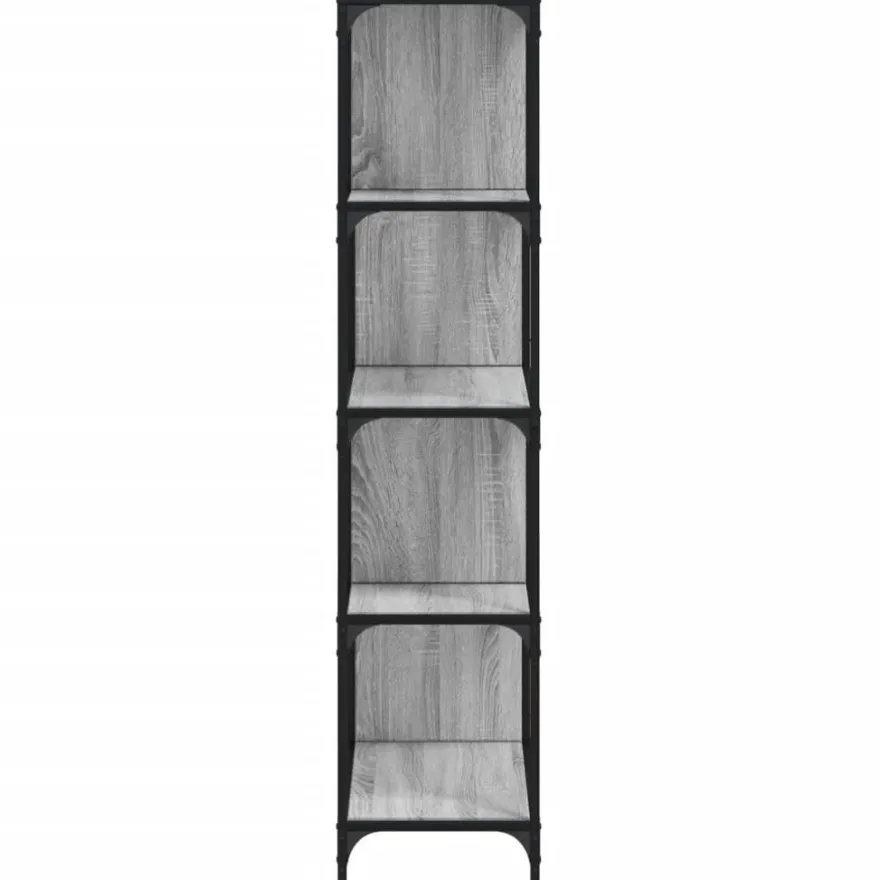 Kirjahylly 4 tasoa, 139x33,5x149 cm, tekninen puu, eri värejä (33021)