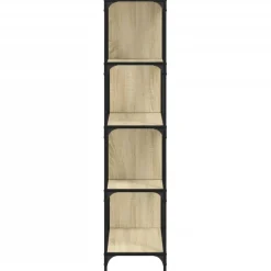 Kirjahylly 4 tasoa, 139x33,5x149 cm, tekninen puu, eri värejä (33021)