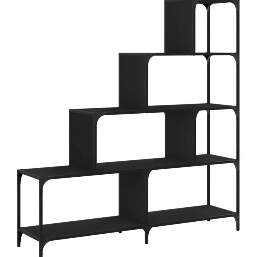 Kirjahylly 4 tasoa, 139x33,5x149 cm, tekninen puu, eri värejä (33021)