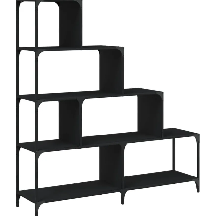 Kirjahylly 4 tasoa, 139x33,5x149 cm, tekninen puu, eri värejä (33021)