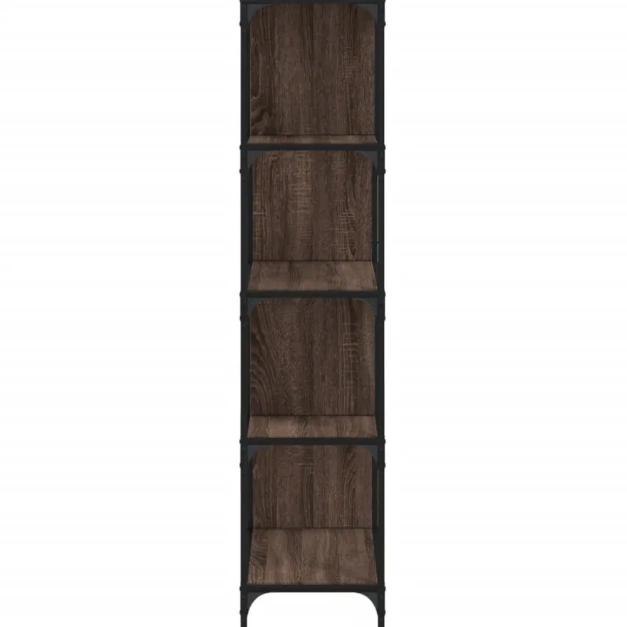 Kirjahylly 4 tasoa, 139x33,5x149 cm, tekninen puu, eri värejä (33021)