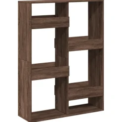Kirjahylly/tilanjakaja, tekninen puu/lastulevy, eri värejä ja kokoja (42979)