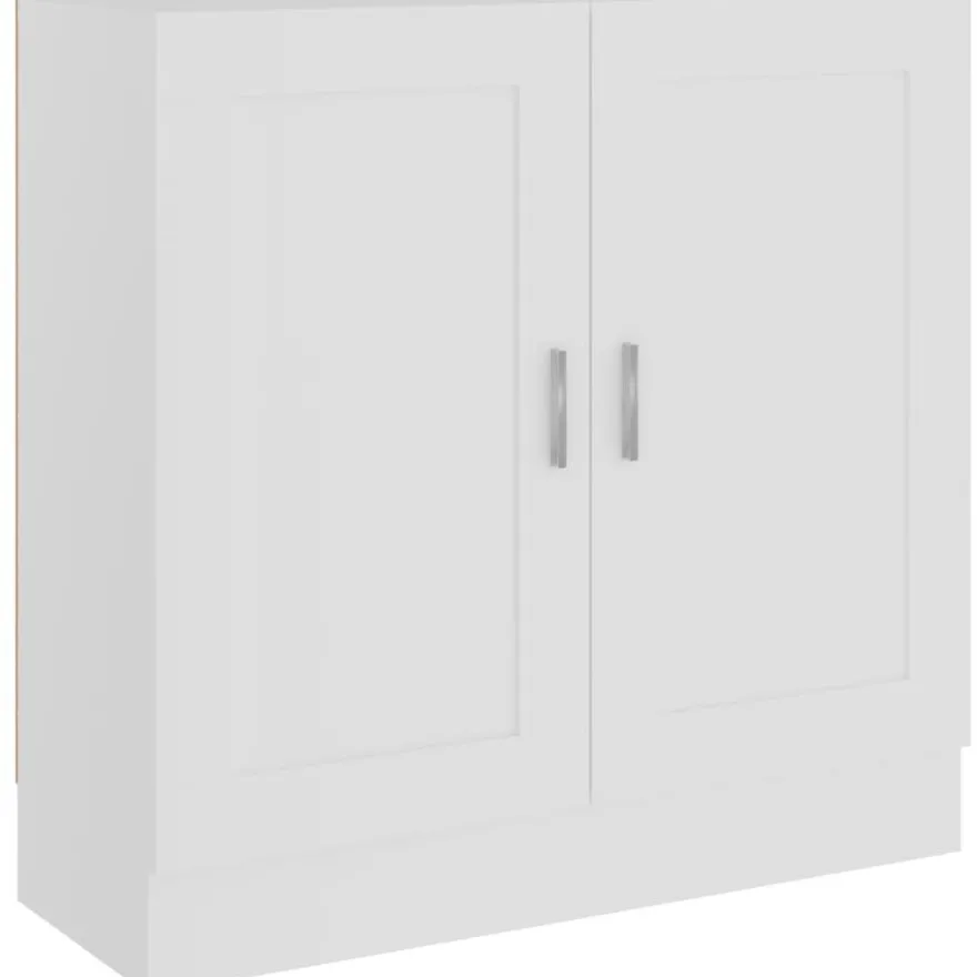 Kirjahylly valkoinen 82,5x30,5x80 cm lastulevy
