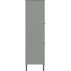Kirjakaappi Oslo 90x35x128,5cm, metallijalat, täyspuu, eri värejä