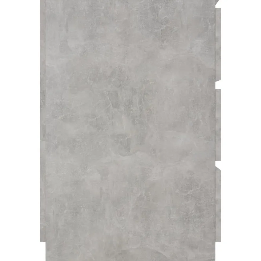 Kirjoituspöytä betoninharmaa 140x50x77 cm lastulevy