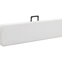 Kokoontaitettavat puutarhapenkit 2 kpl 180 cm hdpe valkoinen