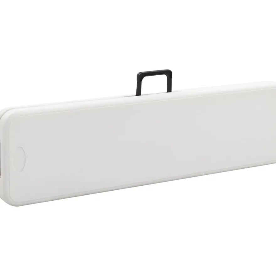 Kokoontaitettavat puutarhapenkit 2 kpl 180 cm hdpe valkoinen