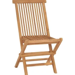 Kokoontaitettavat puutarhatuolit, 2 kpl, 47x60x89 cm, tiikki