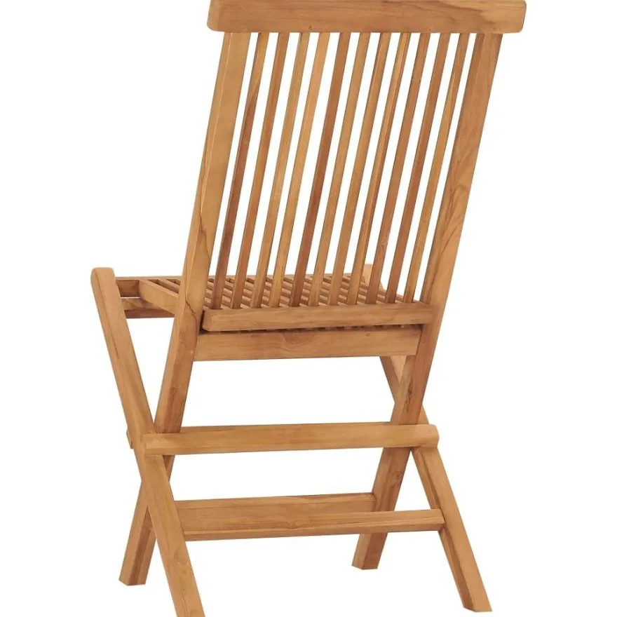 Kokoontaitettavat puutarhatuolit, 2 kpl, 47x60x89 cm, tiikki