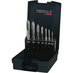 Konekierretappisarja Terrax M3-M12, HSS LR, 7-os.