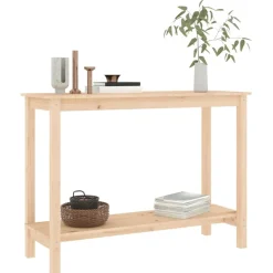 Konsolipöytä 110x40x80 cm täysi mänty (22282)