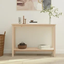 Konsolipöytä 110x40x80 cm täysi mänty (22282)