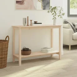 Konsolipöytä 110x40x80 cm täysi mänty (22282)