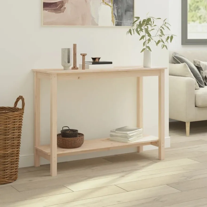 Konsolipöytä 110x40x80 cm täysi mänty (22282)