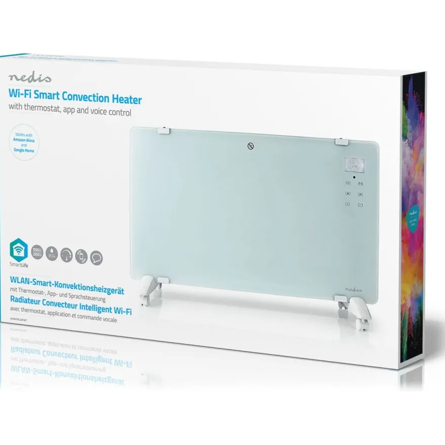 Konvektiolämmitin Nedis Wi-Fi WIFIHTPL20FWT, 2000W