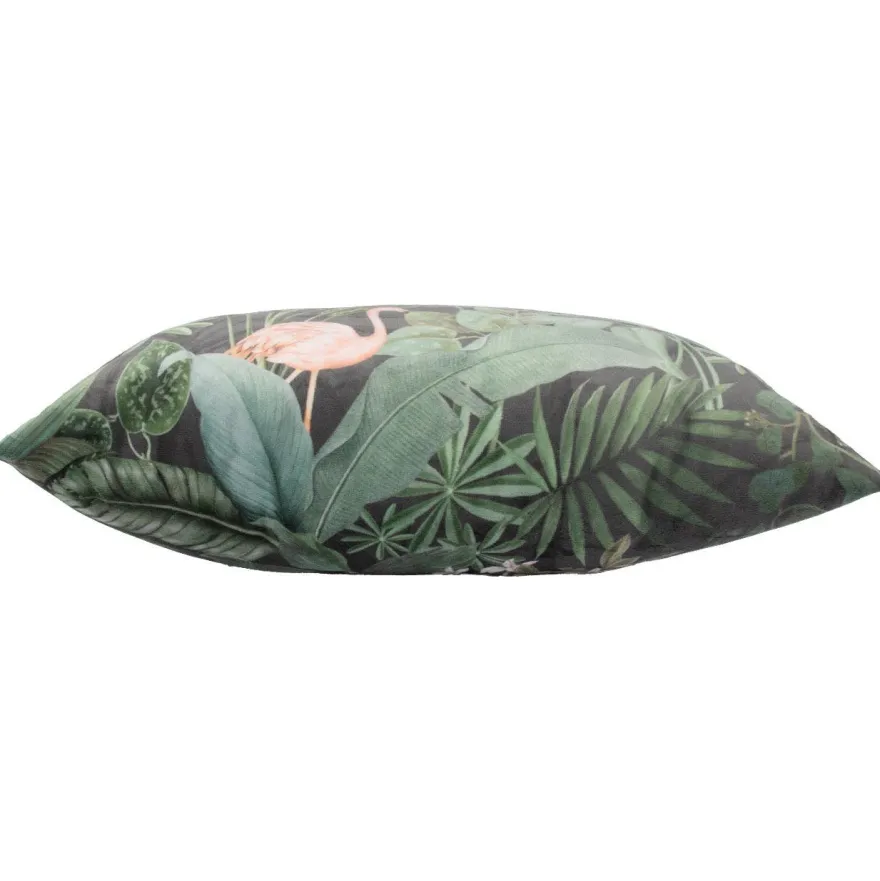 Koristetyyny Home4You HOLLY 45x45 cm, trooppiset kasvit, vihreä