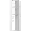 Korkea kaappi Polaria Combi 400, 400x1700mm, 1 kori, vasenkätinen