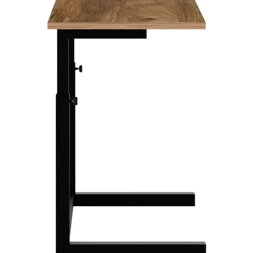 Korkeussäädettävä apupöytä Linento Furniture Sparkle, 60x40cm, ruskea