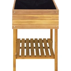 Korotettu kukkalaatikko 78,5x58,5x78,5 cm täysi akaasiapuu