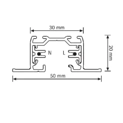 Kosketinkisko Global Trac GBF2200-3 1-vaihe valkoinen