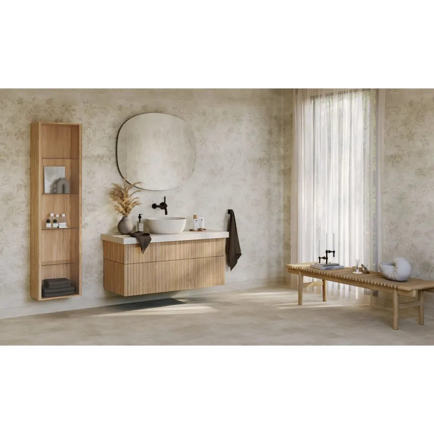 Kostean tilan tapetti Tarkett Aquarelle Botanic Grey