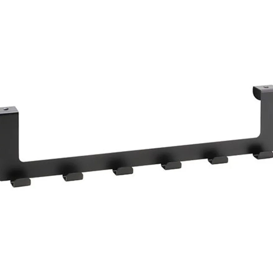 Koukku oveen Bemeta Dark, 6 koukkua, 350x34x87, musta