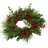 Kranssi Nordic Winter, ø60 cm, marjoilla ja havuilla