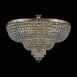 Kristallivalaisin Maytoni Diamant Crystal Palace 14-G, 800mm, antiikkikulta