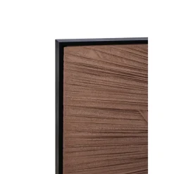Käsintehty seinätaide Nordih Plaster Textile Knot Structure Brown&Black, 120x80cm