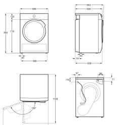 Kuivausrumpu Electrolux EW2H328R4, 8kg, lämpöpumppu