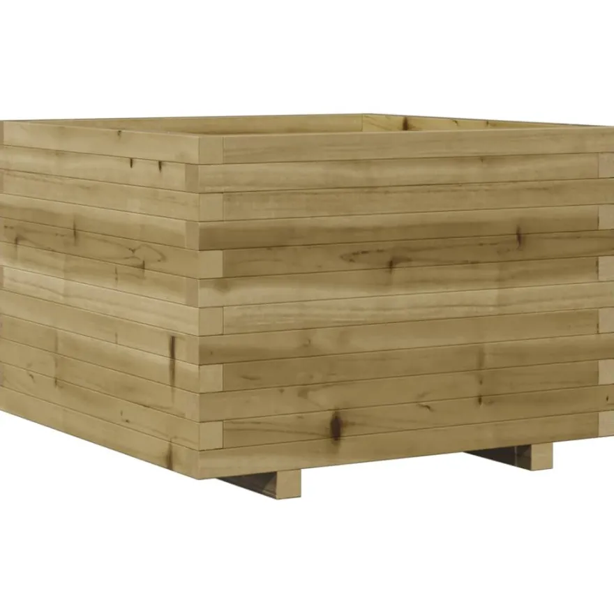 Kukkalaatikko puutarhaan 70x70x49,5 cm kyllästetty mänty (47367)