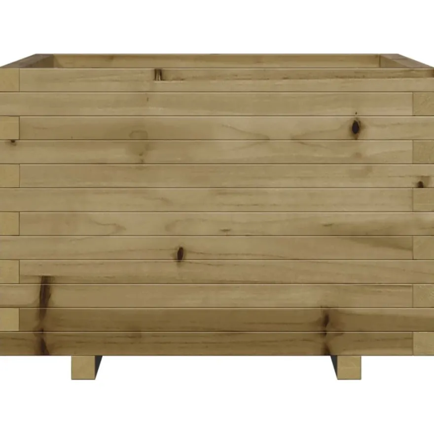 Kukkalaatikko puutarhaan 70x70x49,5 cm kyllästetty mänty (47367)