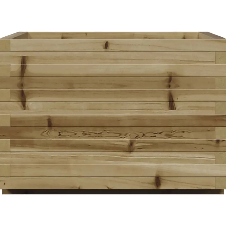 Kukkalaatikko puutarhaan 70x70x49,5 cm kyllästetty mänty (47367)
