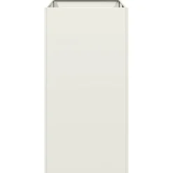 Kukkalaatikko valkoinen 40x80x80 cm teräs (60774)