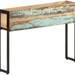 Kukkalaatikko 90x20x68 cm kierrätetty täyspuu