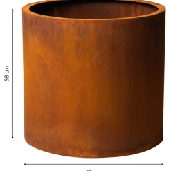 Kukkaruukku GrillSymbol Myy XL, ø60x58 cm, Corten-teräs