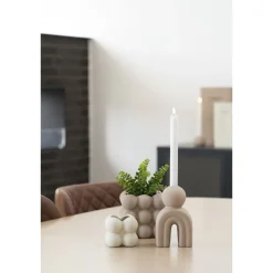 Kukkaruukku House Nordic Flowerpot, 13.5x13.5x13cm, keramiikka, ruskea