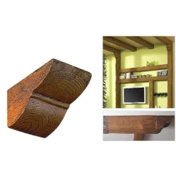 Kulmakappale 90x60mm sisustuspalkille, vaalea tammi