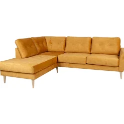 Kulmasohva Home4You HEIVI LC, keltainen sametti