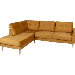 Kulmasohva Home4You HEIVI LC, keltainen sametti