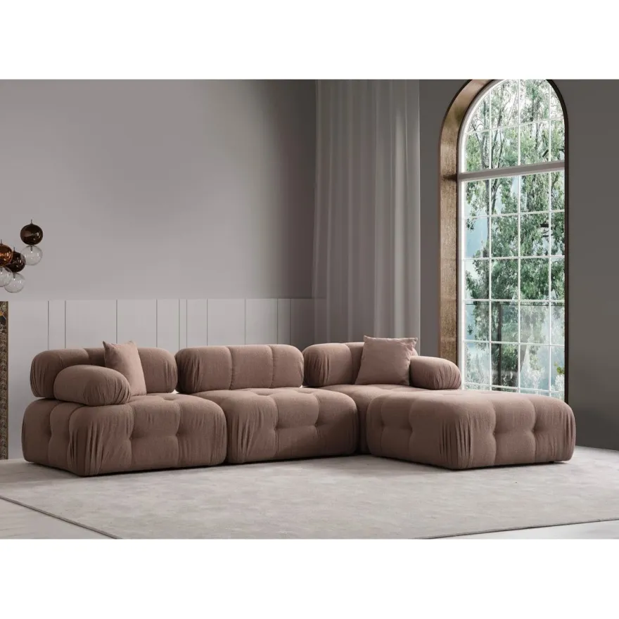 Kulmasohva Linento Furniture Doblo L1-O1-1R-RAHI 4-istuttava eri värejä