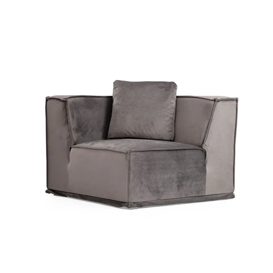 Kulmasohva Linento Furniture Lego, 6-istuttava, 300x388cm, vasen, harmaa/vaaleanharmaa