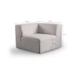 Kulmasohva Linento Furniture Melva, 5-istuttava, rahilla, valkoinen