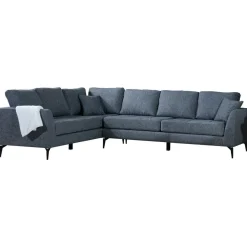 Kulmasohva Linento Furniture Tempo, vasen, harmaa