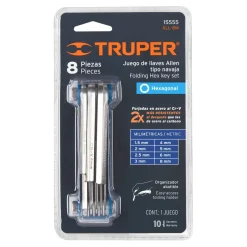 Kuusiokoloavainsarja Truper, 1, 5–8mm, 8 kpl