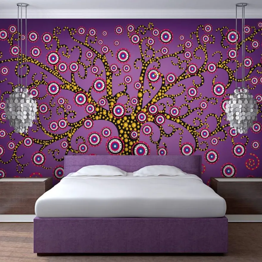 Kuvatapetti Artgeist Abstract: violet tree, eri kokoja
