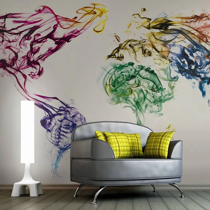 Kuvatapetti Artgeist Dancing smoke trails, 270x450cm